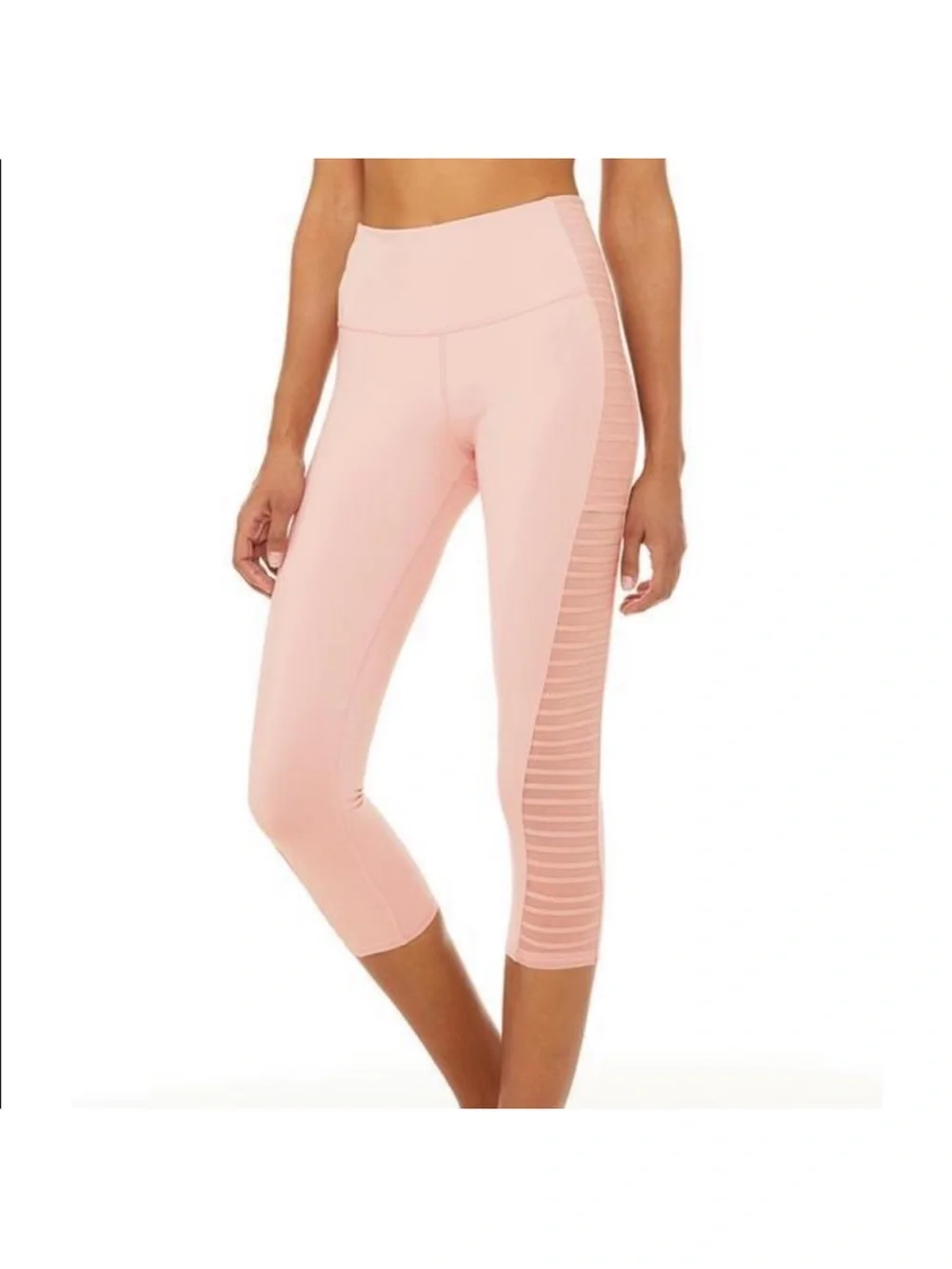 { ALO Yoga } High Waist Prism Capri Pale Mauve